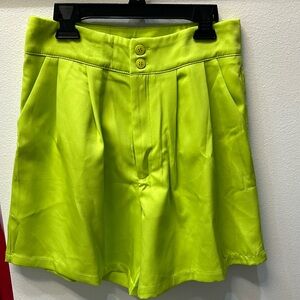 Women’s lime green short- never worn